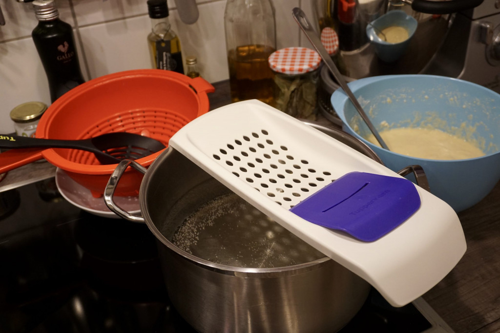 Set-Up zum Spätzle kochen